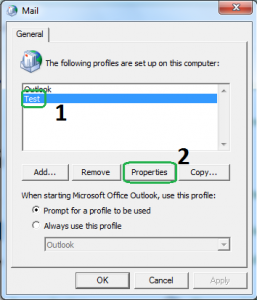 How to change the location of outlook files