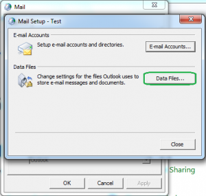How to change the location of outlook files