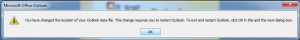 how to change file location in outlook