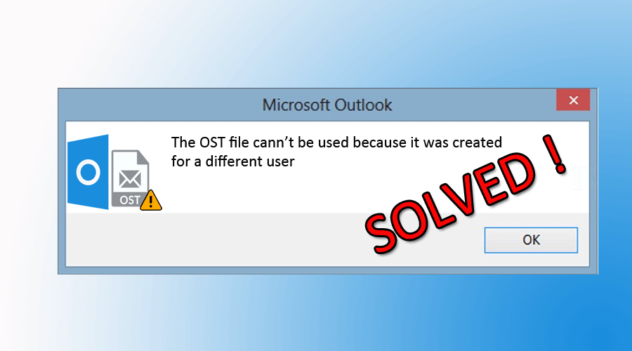 Error in OST file