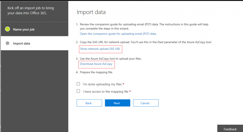 import pst file to office 365 admin